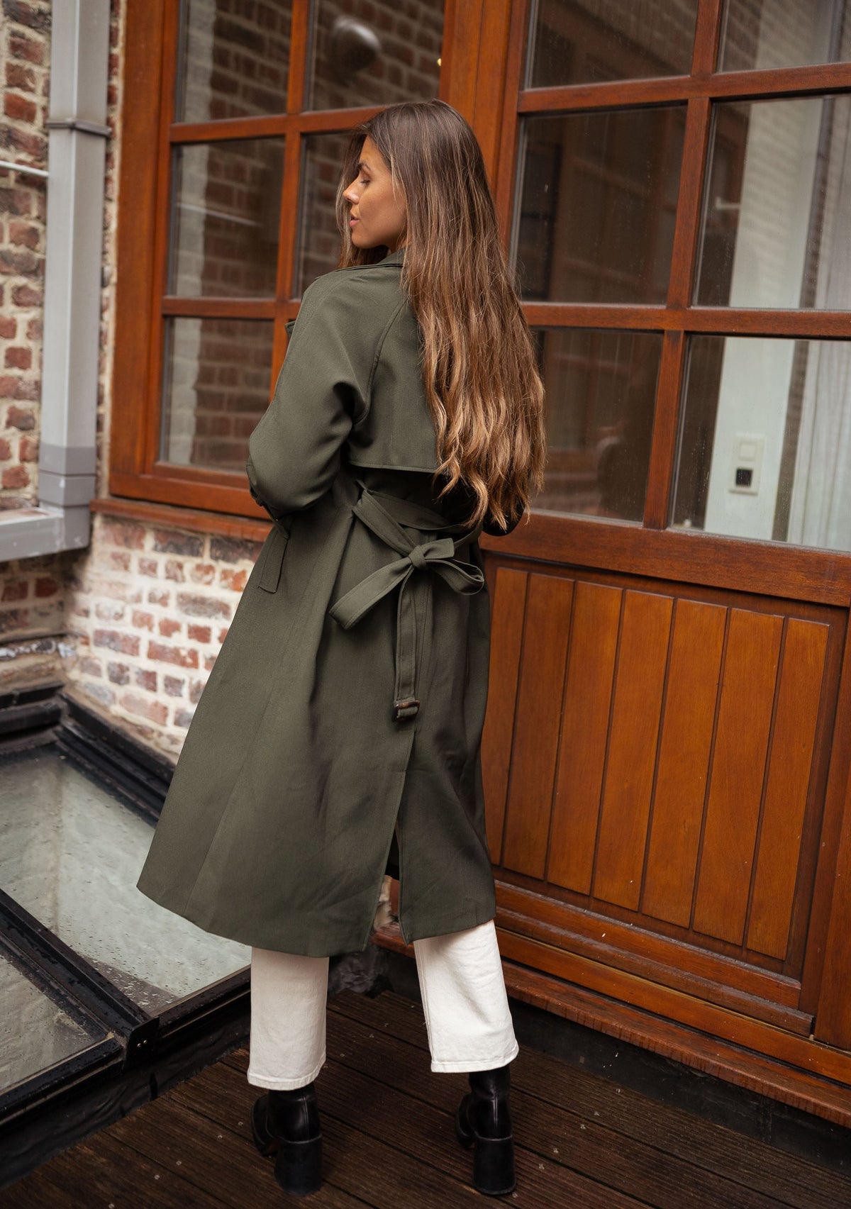 Women's Double-Breasted Trench Coat