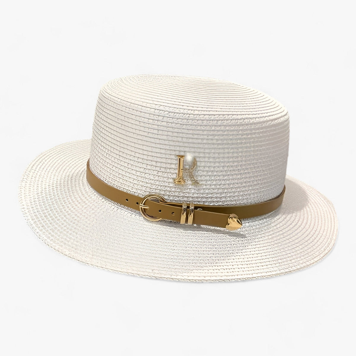 Women's Elegant Flat Crown Summer Hat