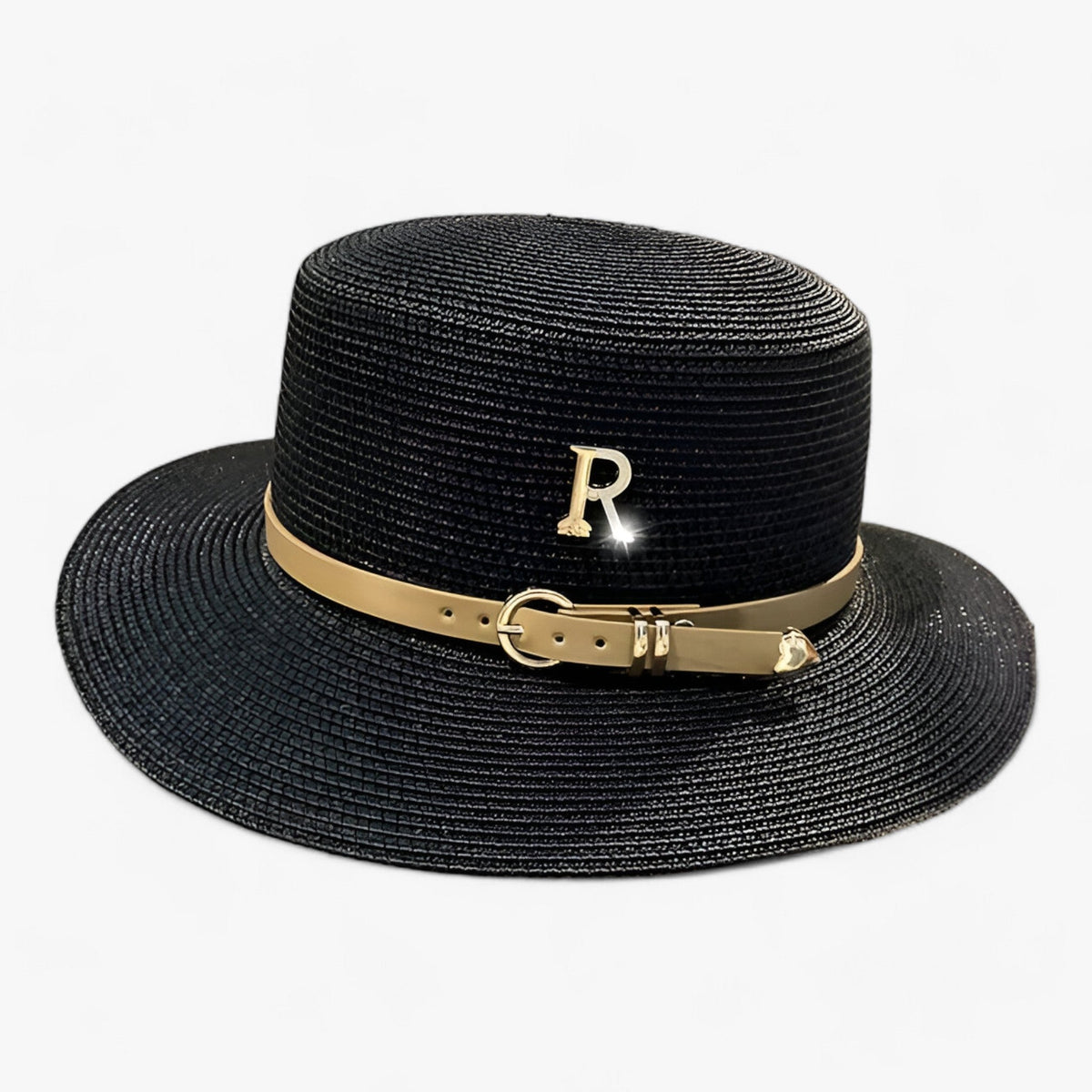 Women's Elegant Flat Crown Summer Hat