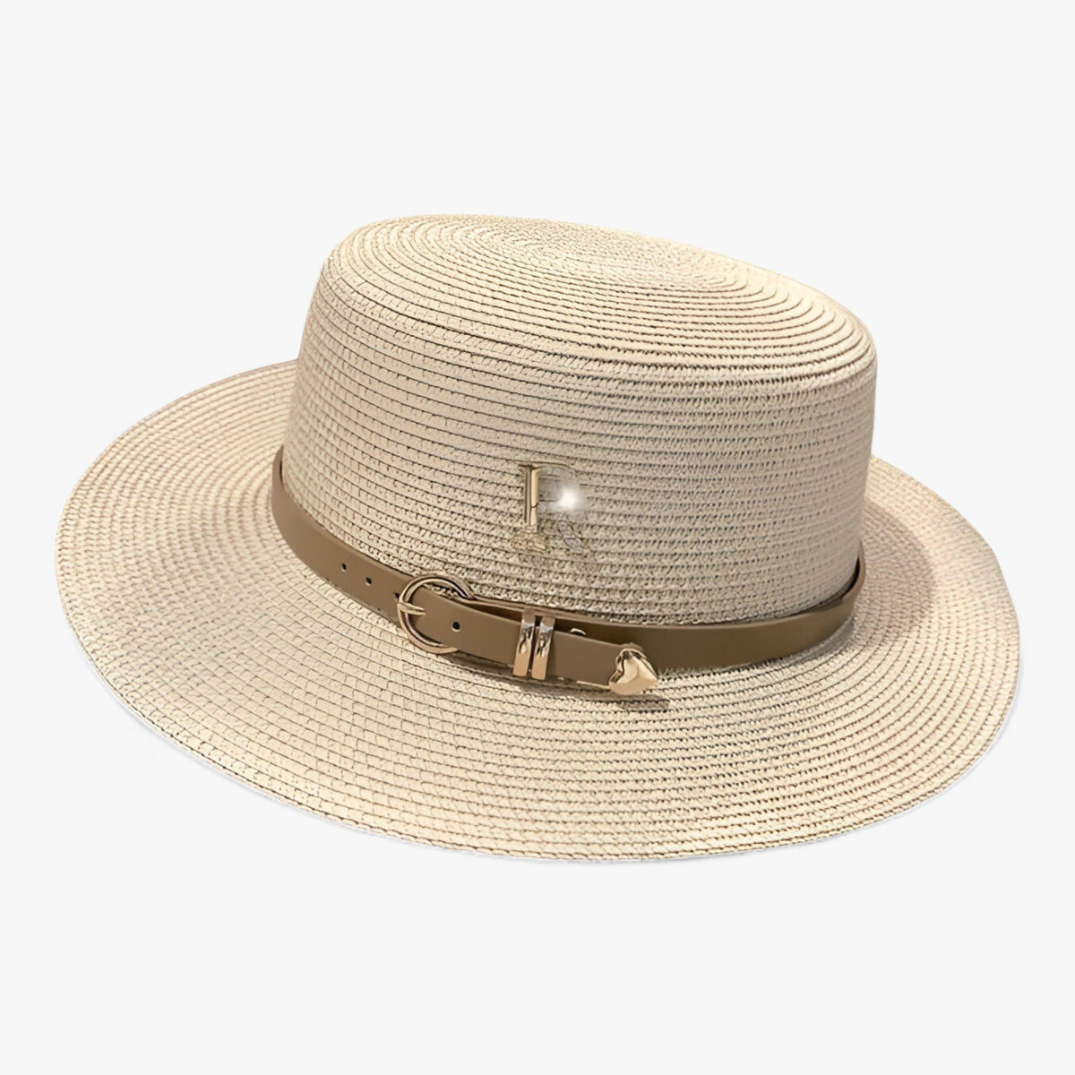 Women's Elegant Flat Crown Summer Hat