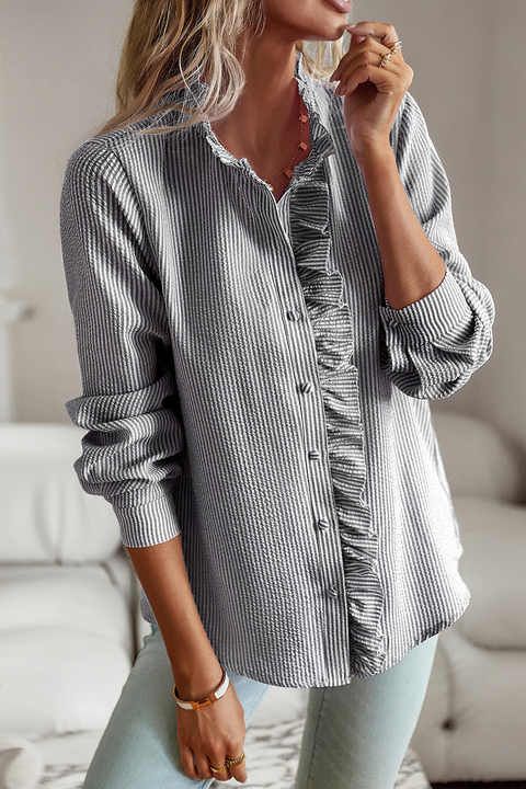 Women's Elegant Long-Sleeve Blouse