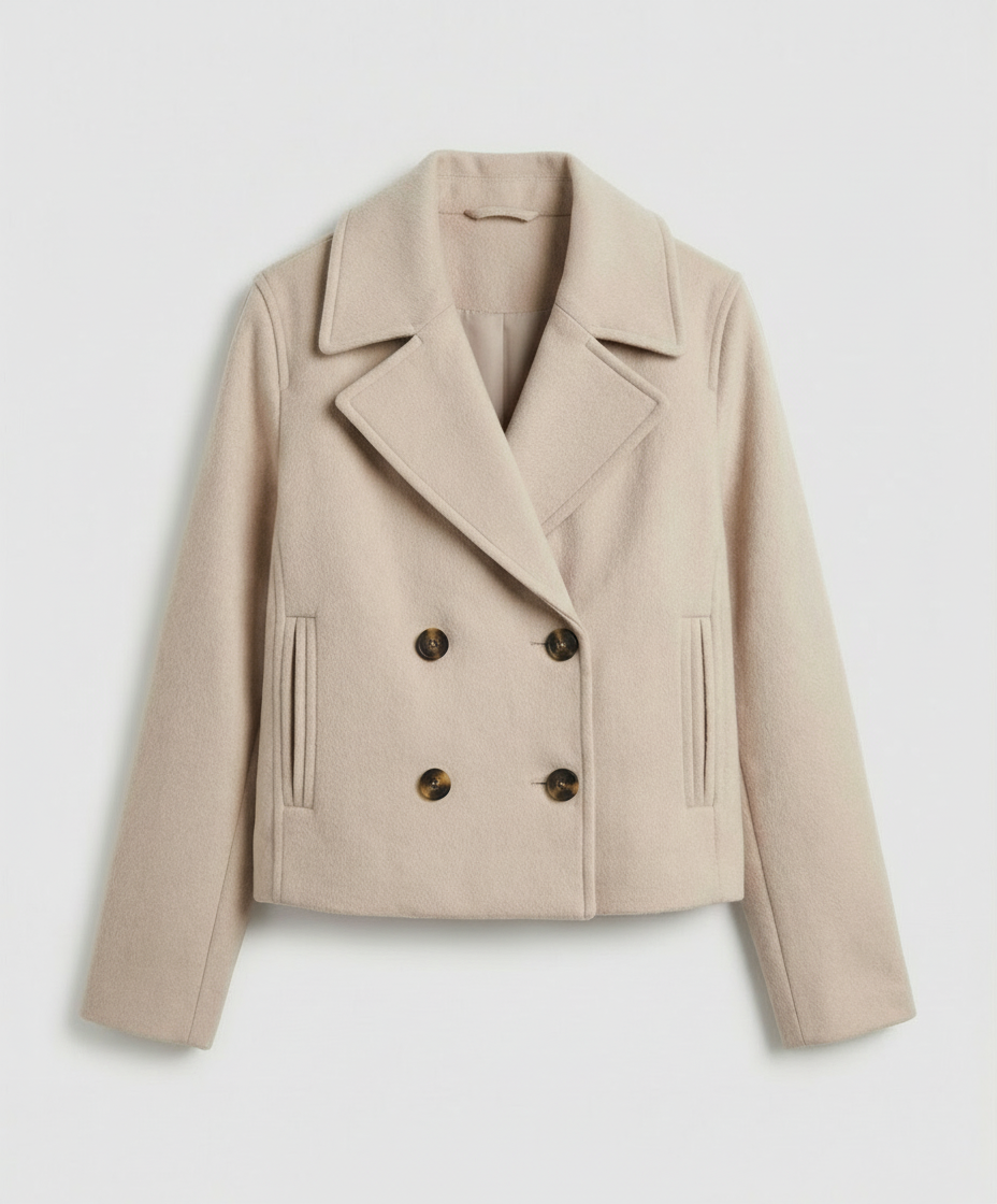 Women's Elegant Loose Double-Breasted Jacket