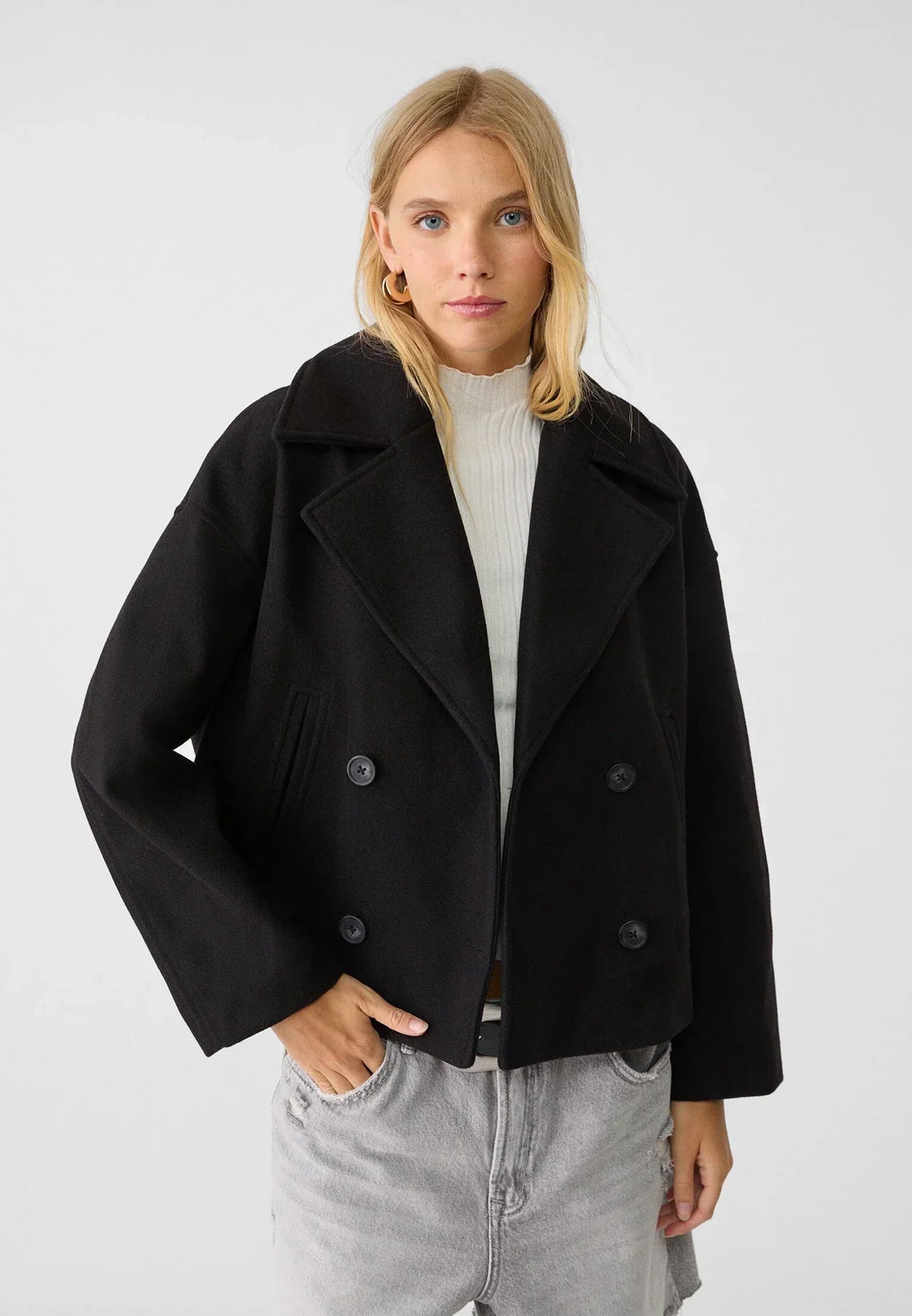 Women's Elegant Loose Double-Breasted Jacket