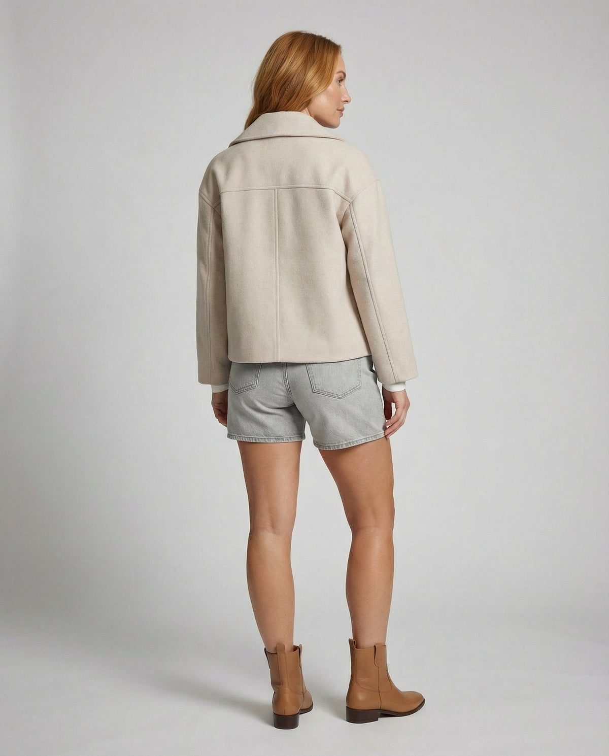 Women's Elegant Loose Double-Breasted Jacket