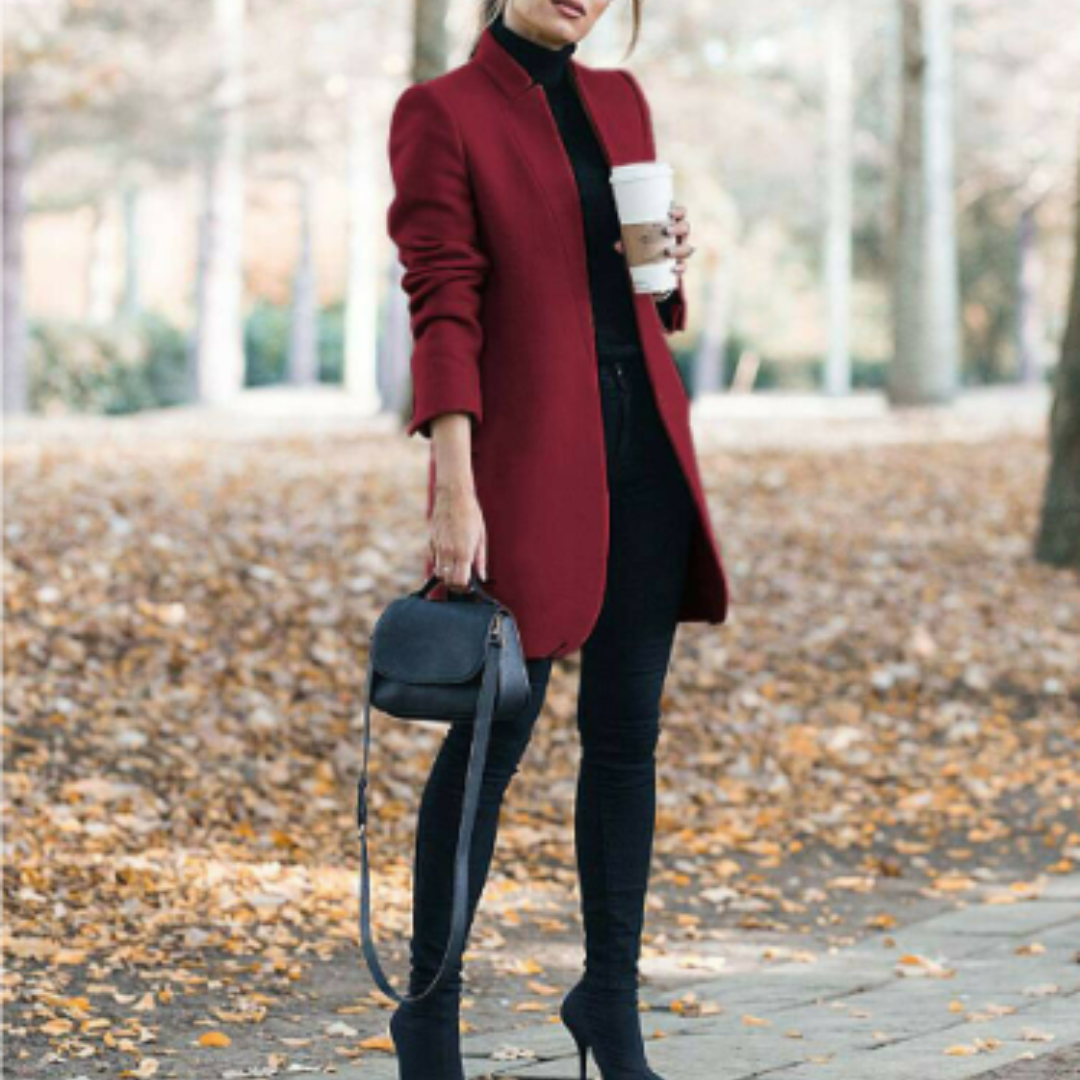 Women's Elegant Stand-Collar Winter Coat