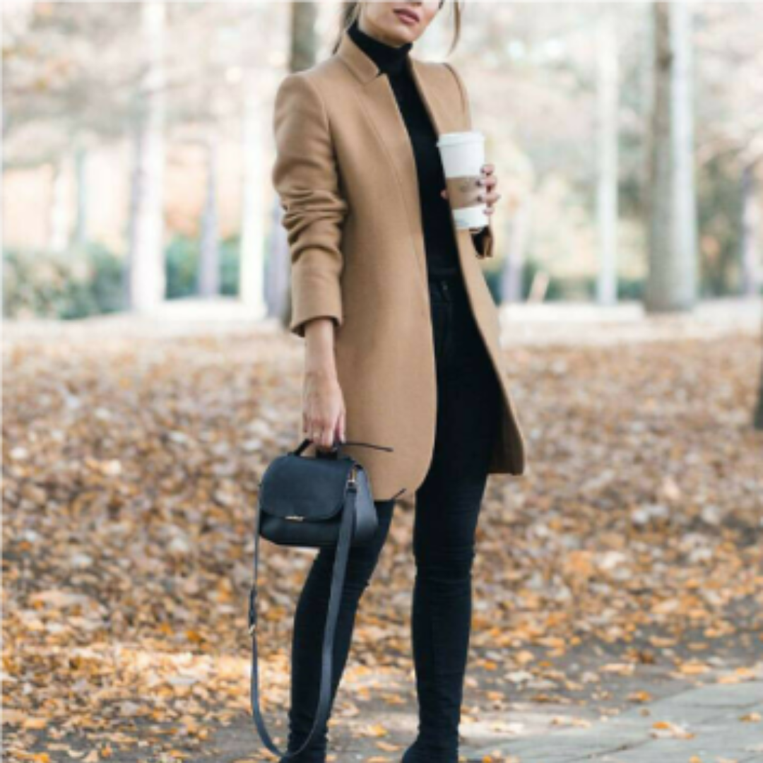 Women's Elegant Stand-Collar Winter Coat