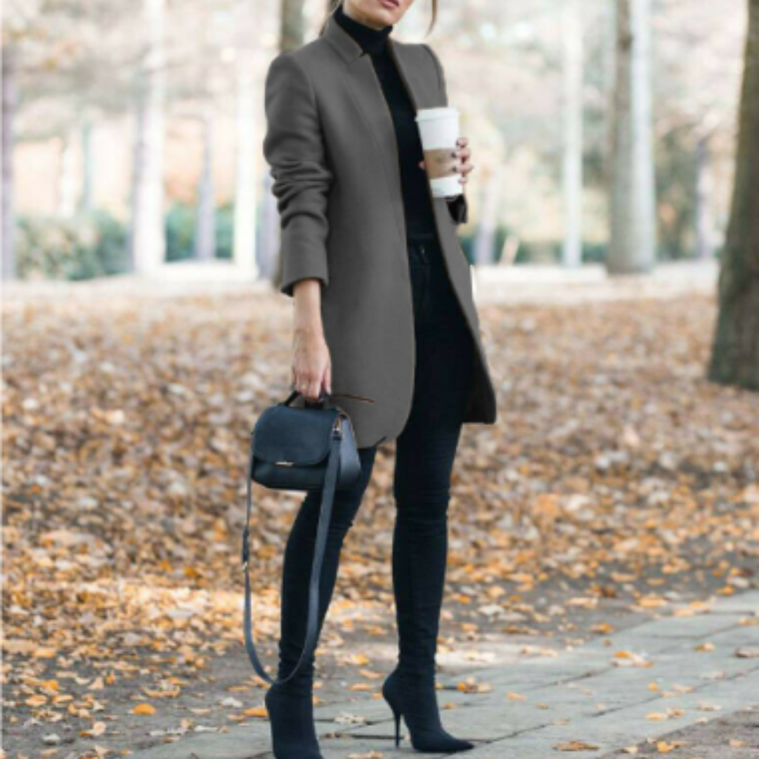 Women's Elegant Stand-Collar Winter Coat