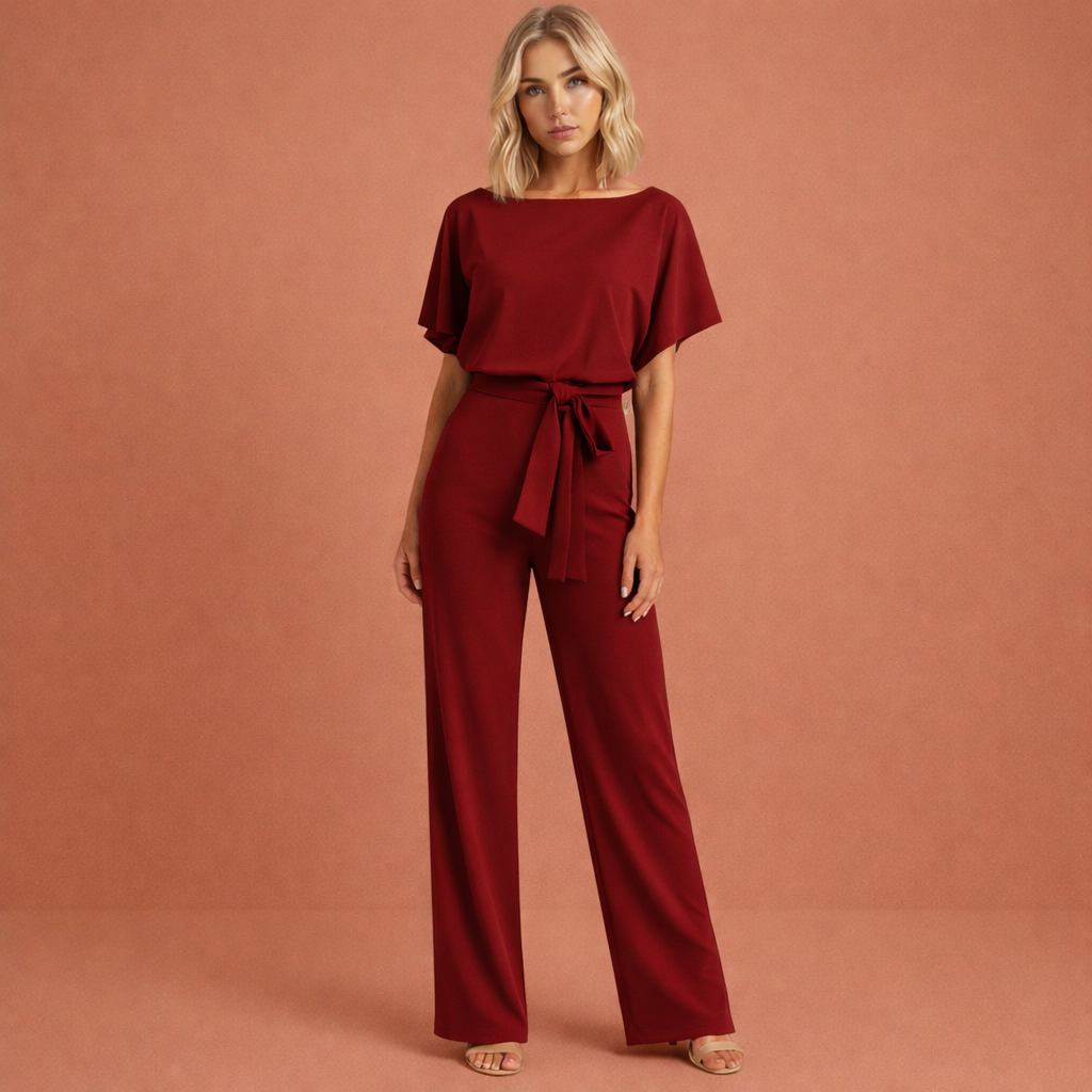Women's Elegant Two-Piece Set with Belt