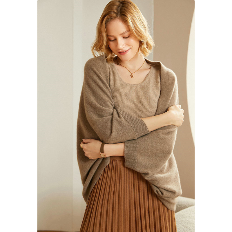 Women's Elegant Warm Soft Shawl Wrap Cardigan