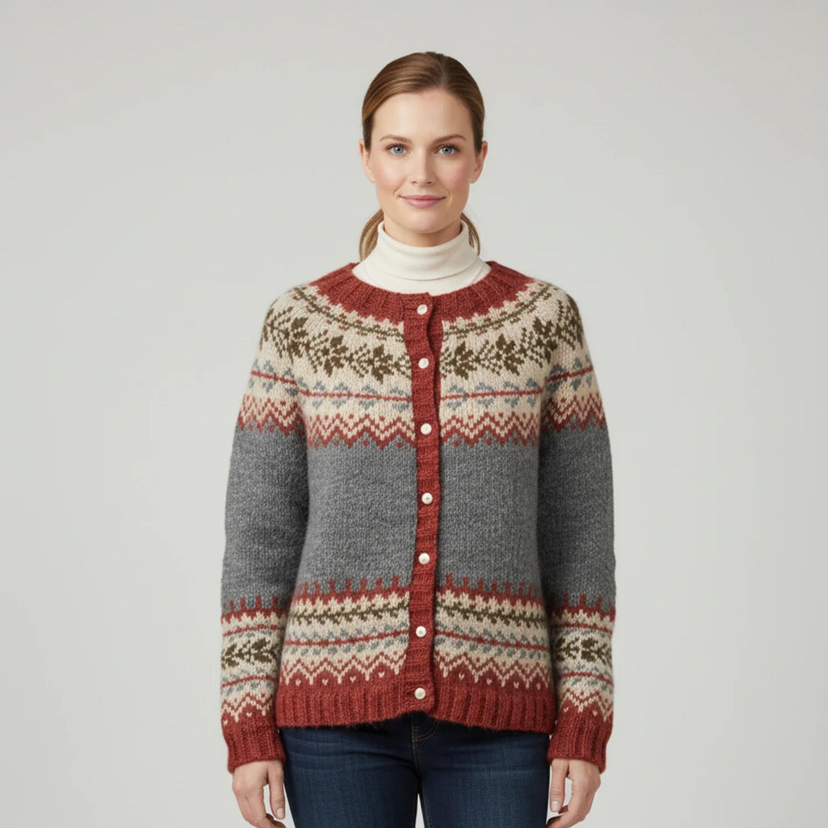 Women's Fair Isle Cardigan Sweater