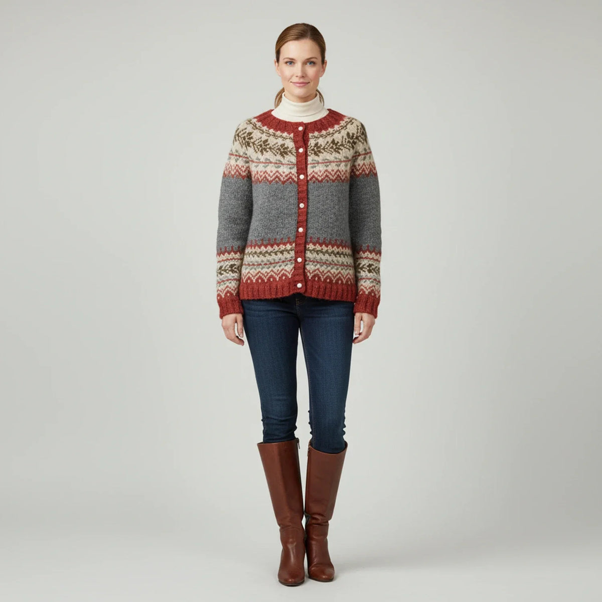 Women's Fair Isle Cardigan Sweater