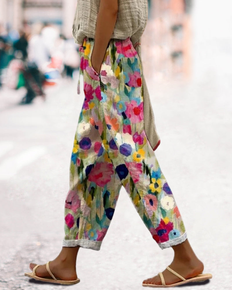 Women's Floral Pants - Modern Style & Comfort