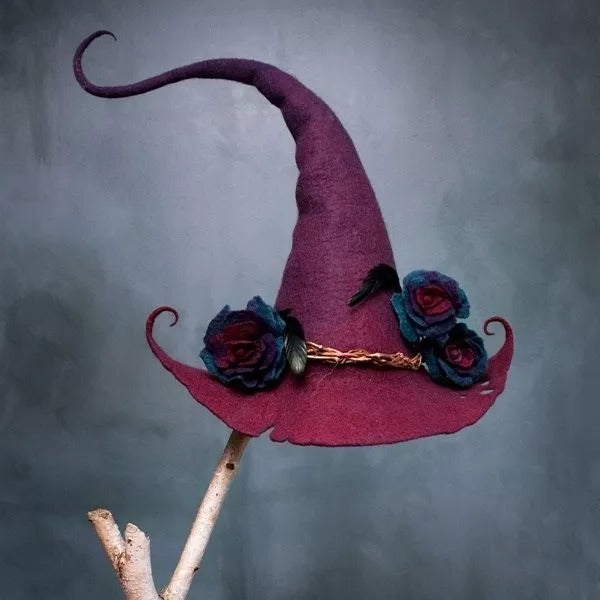 Women's Handmade Witch Hat for Halloween