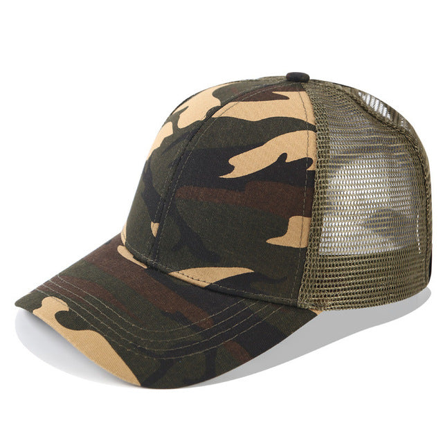Women's High Ponytail Baseball Cap - Adjustable Sun Hat