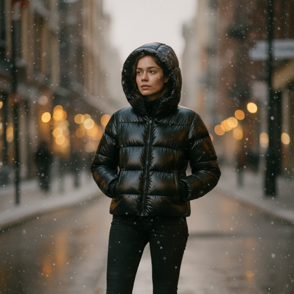 Women's Hooded Padded Jacket – Warm Winter Design
