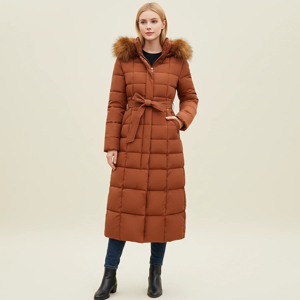Women's Hooded Puffer Winter Jacket