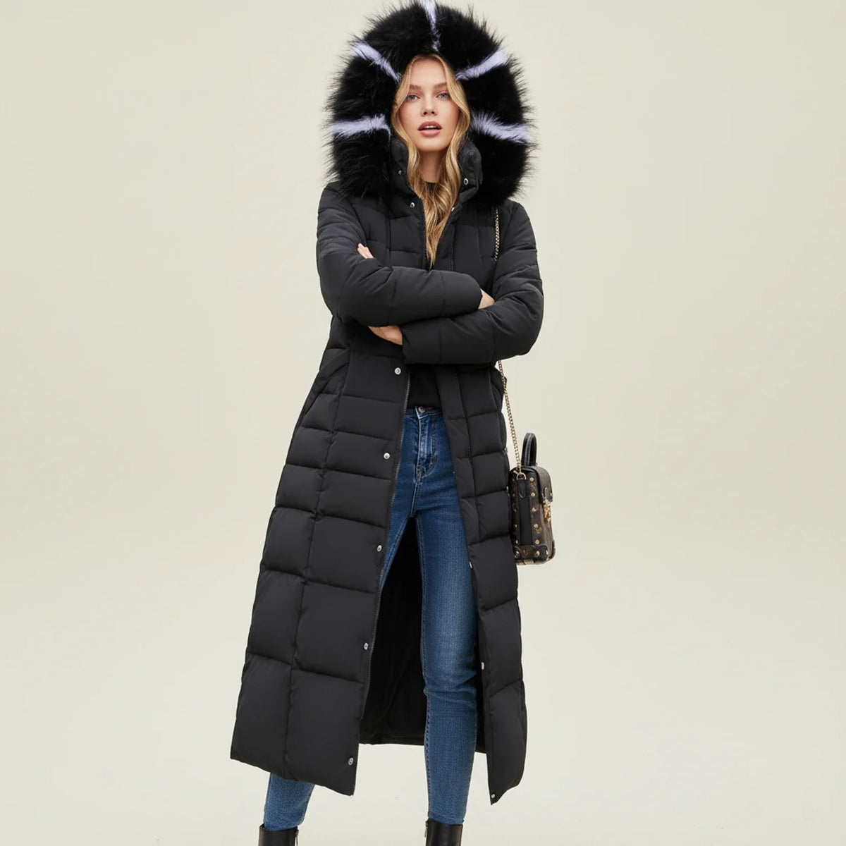 Women's Hooded Puffer Winter Jacket
