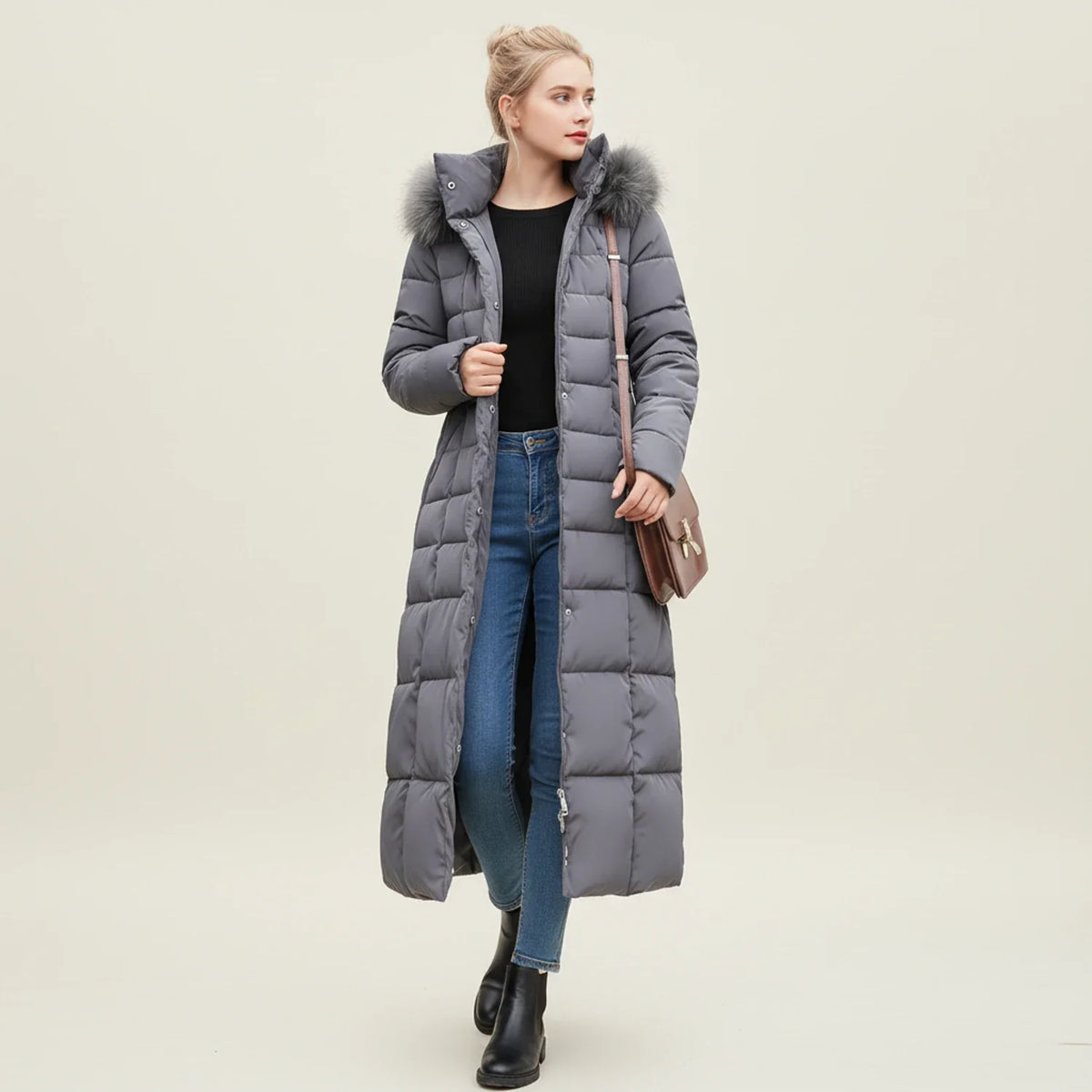 Women's Hooded Puffer Winter Jacket
