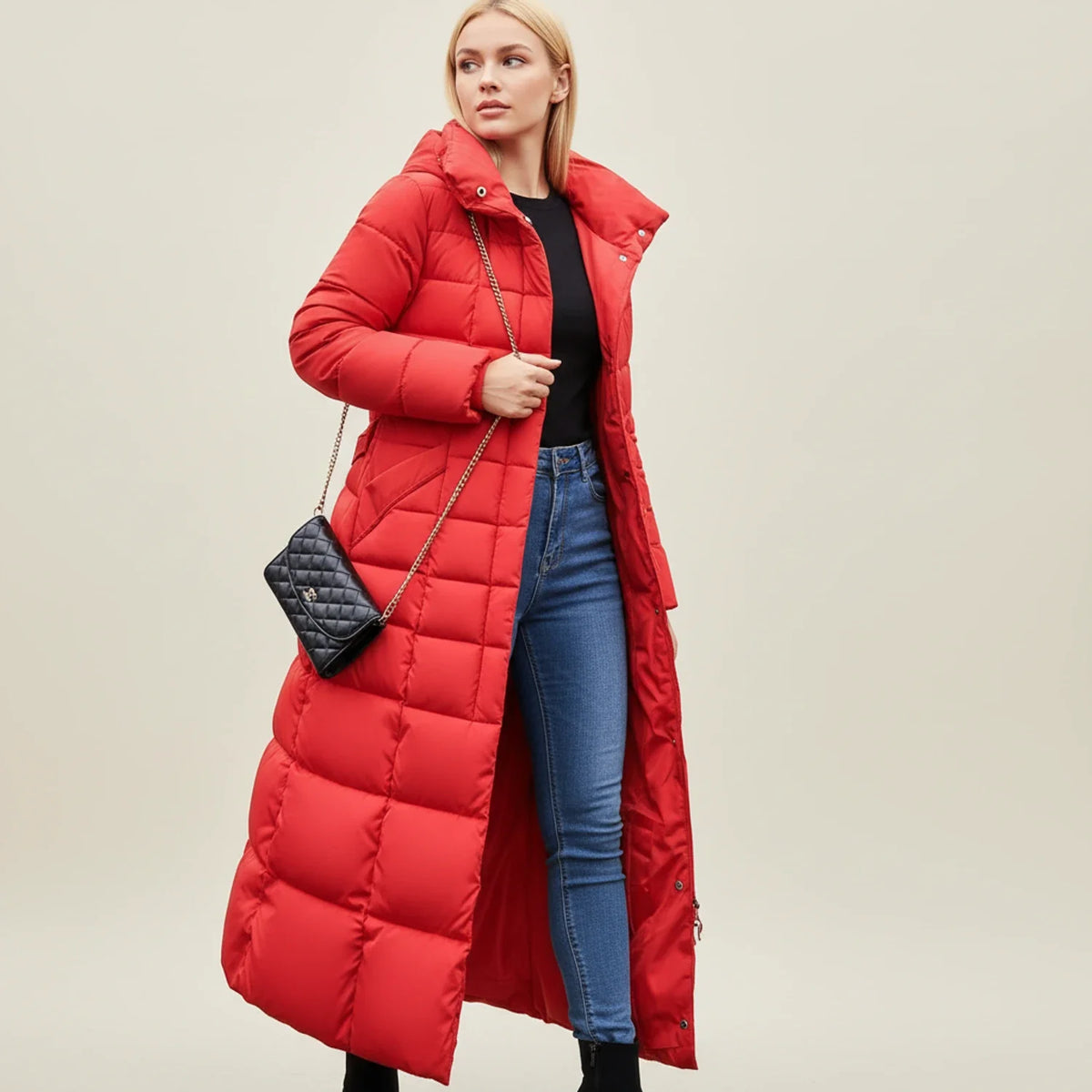 Women's Hooded Puffer Winter Jacket