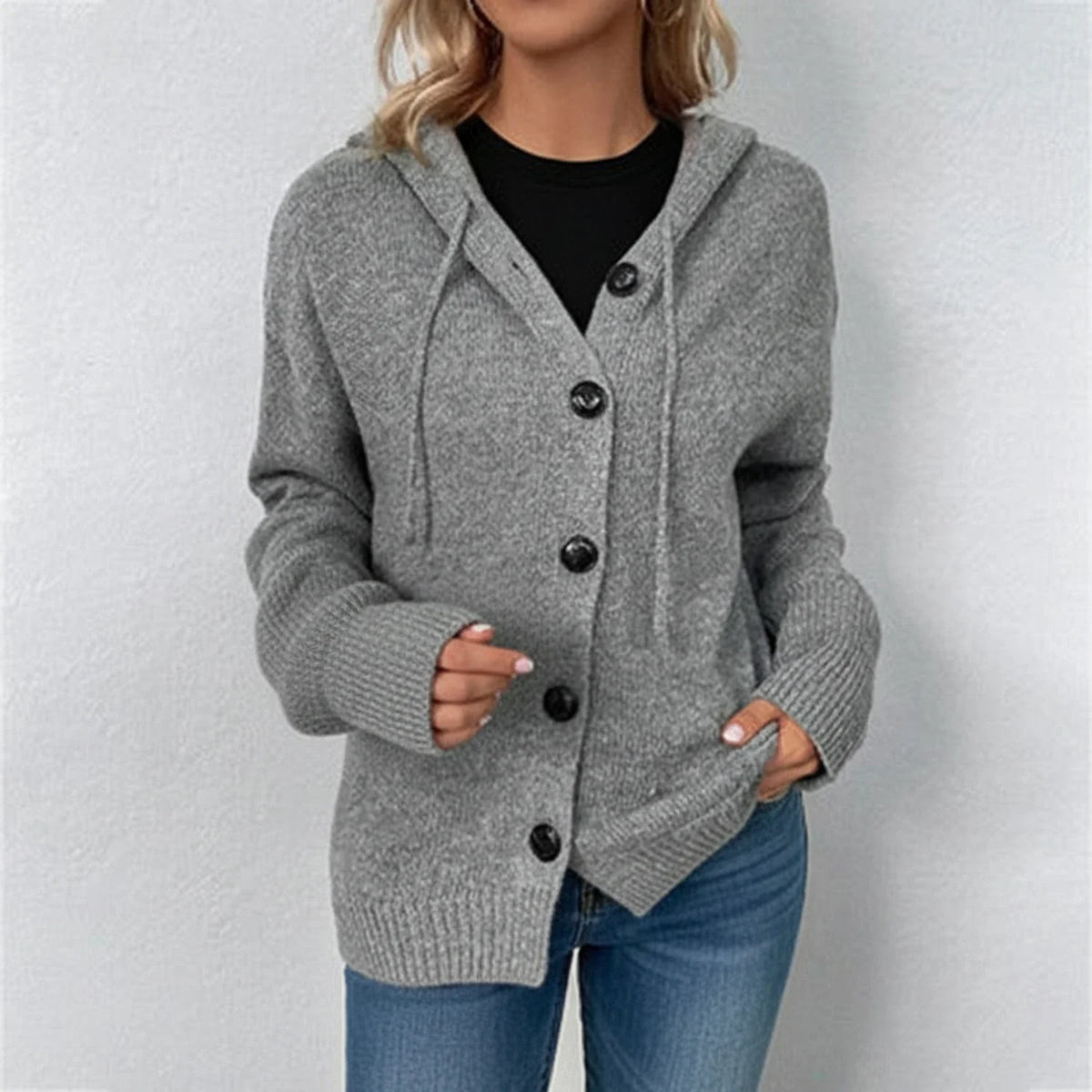 Women's Hooded Winter Cardigan