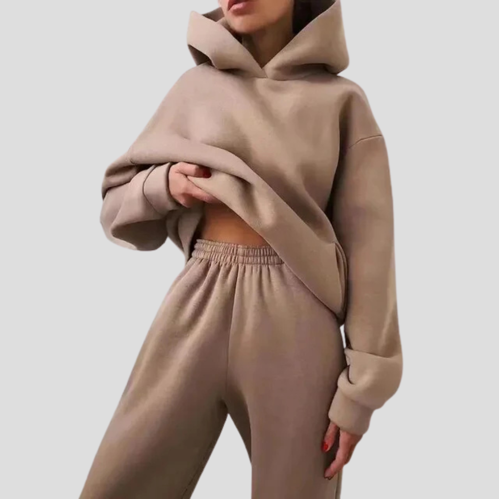 Women's Hoodie and Sweatpants Set – Comfortable Winter Loungewear