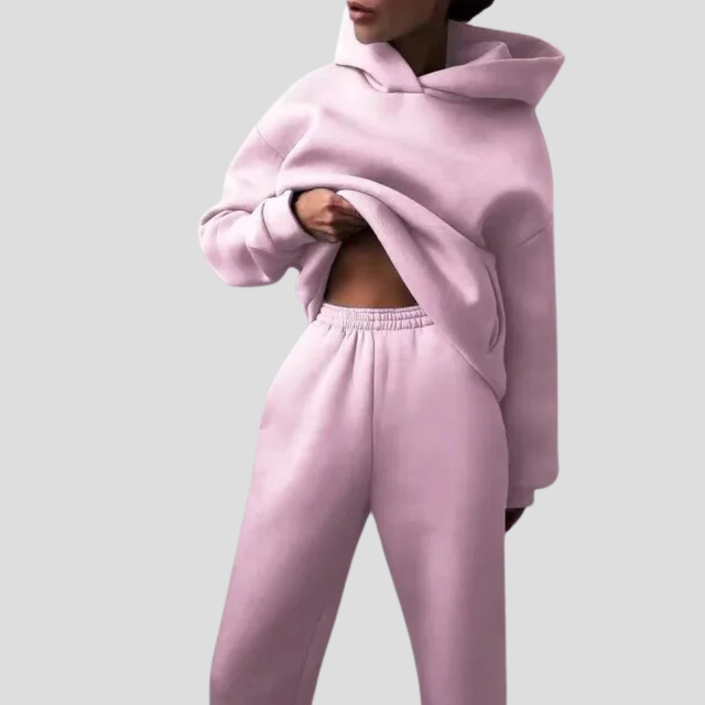 Women's Hoodie and Sweatpants Set – Comfortable Winter Loungewear