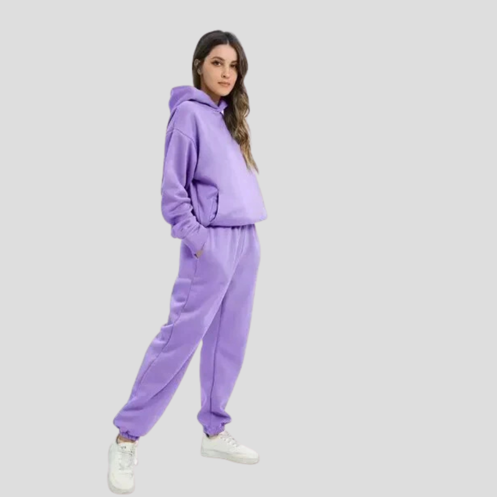 Women's Hoodie and Sweatpants Set – Comfortable Winter Loungewear