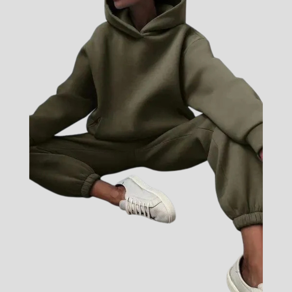 Women's Hoodie and Sweatpants Set – Comfortable Winter Loungewear