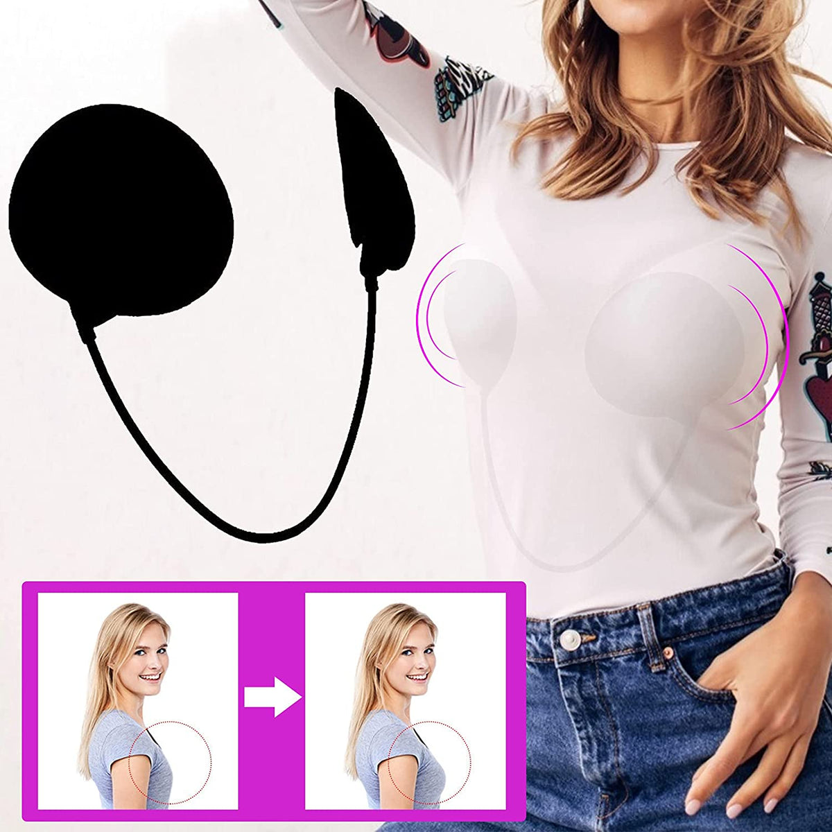 Women's Invisible Frontless Bra Kit for Deep Necklines