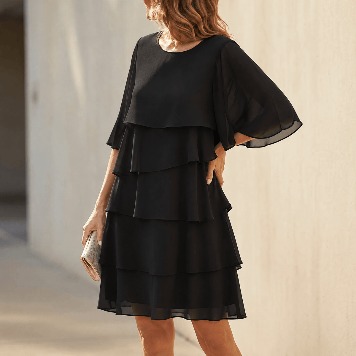 Women's Layered Ruffle Dress