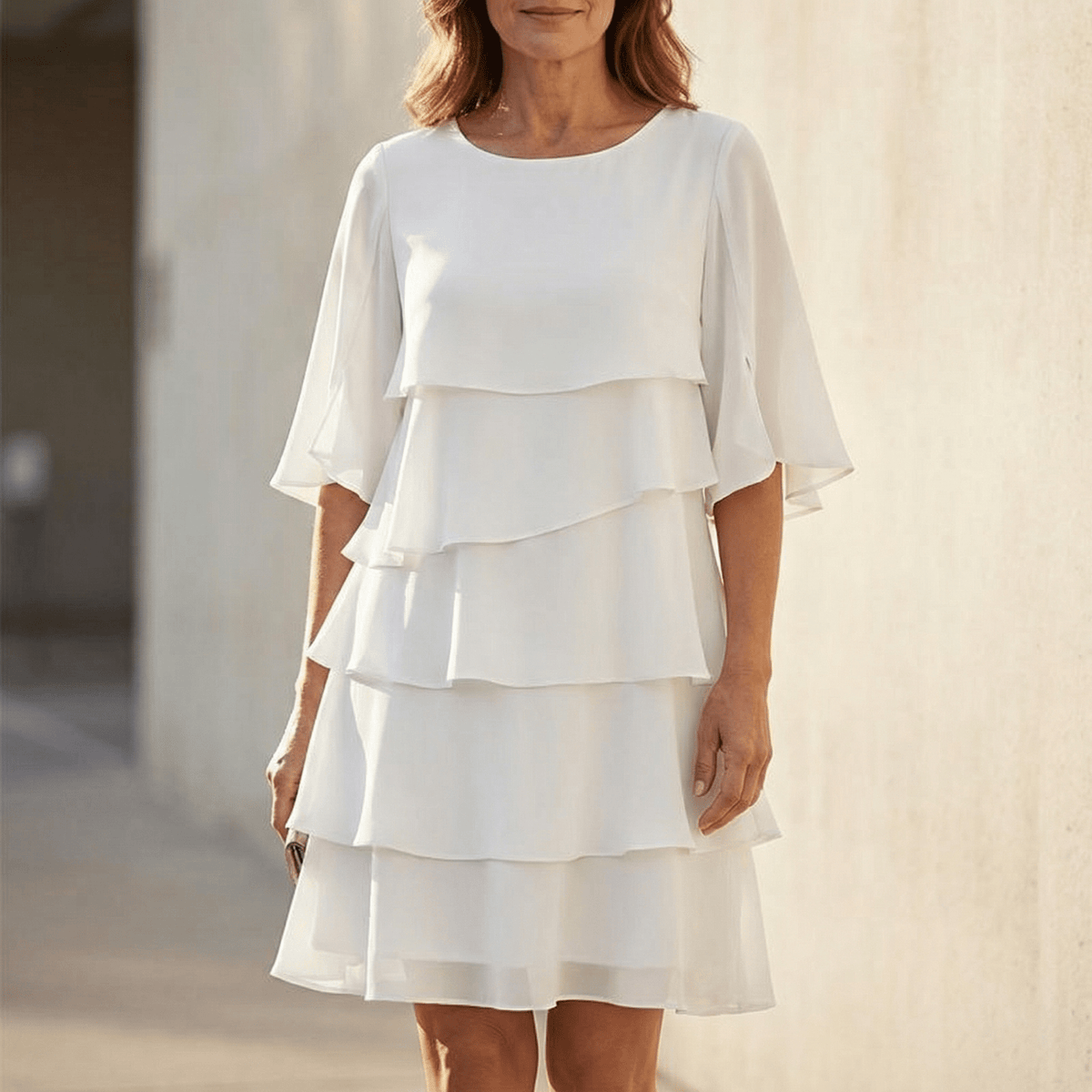 Women's Layered Ruffle Dress