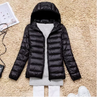 Women's Lightweight Hooded Padded Jacket