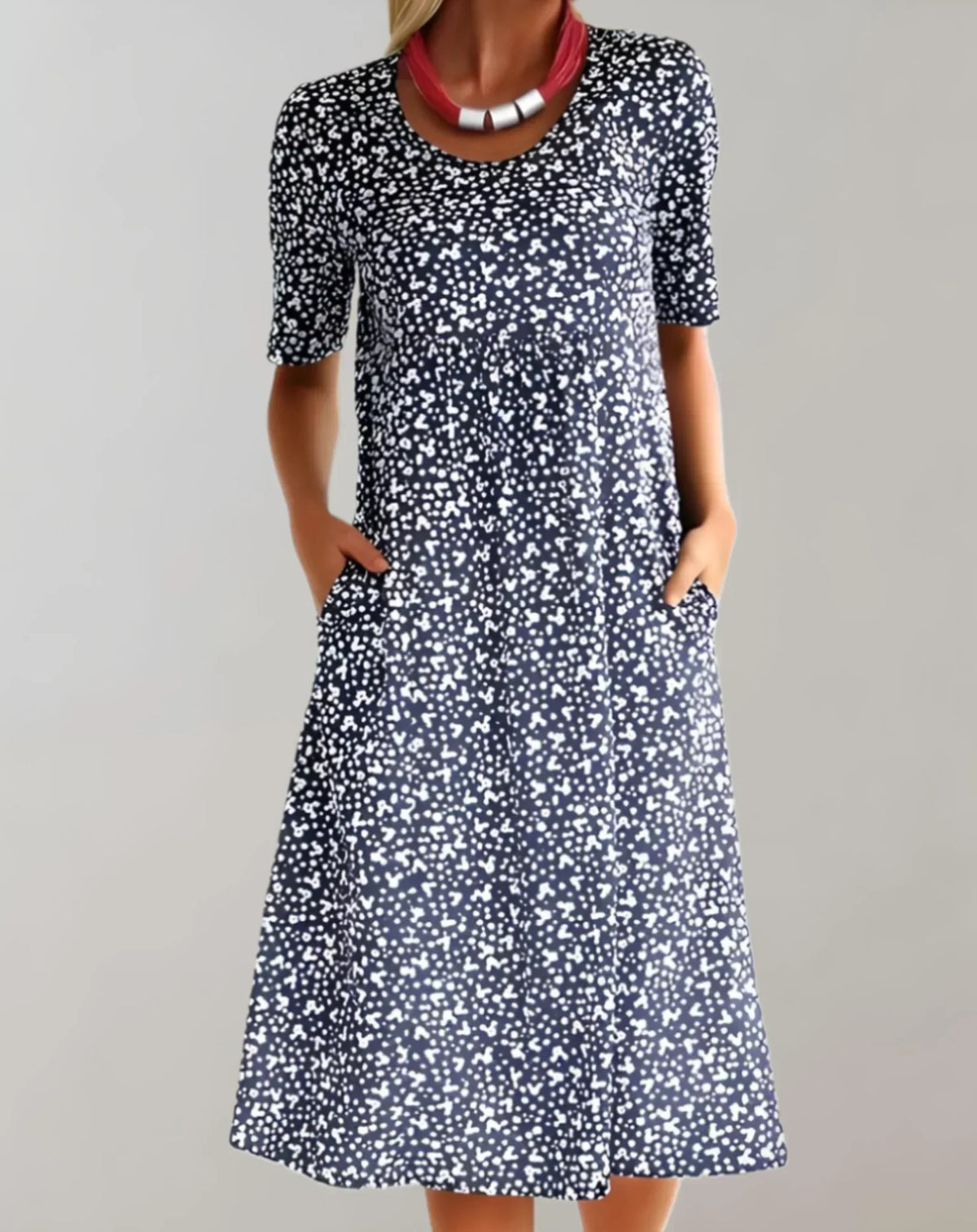 Women's Lightweight V-Neck Casual Dress