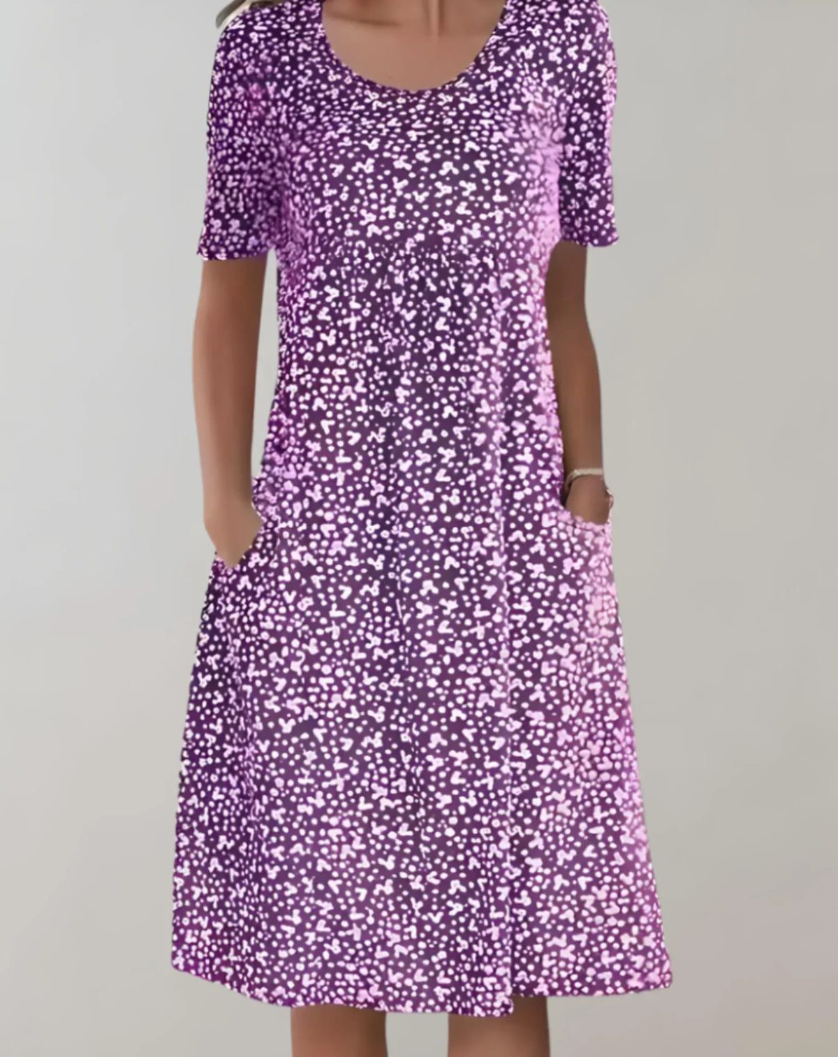 Women's Lightweight V-Neck Casual Dress
