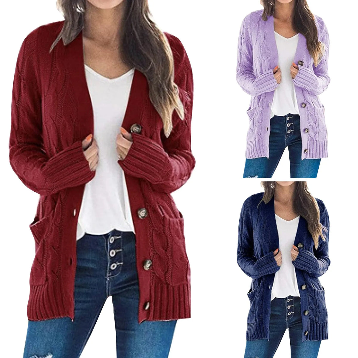 Women's Long Cardigan - Ideal for Spring