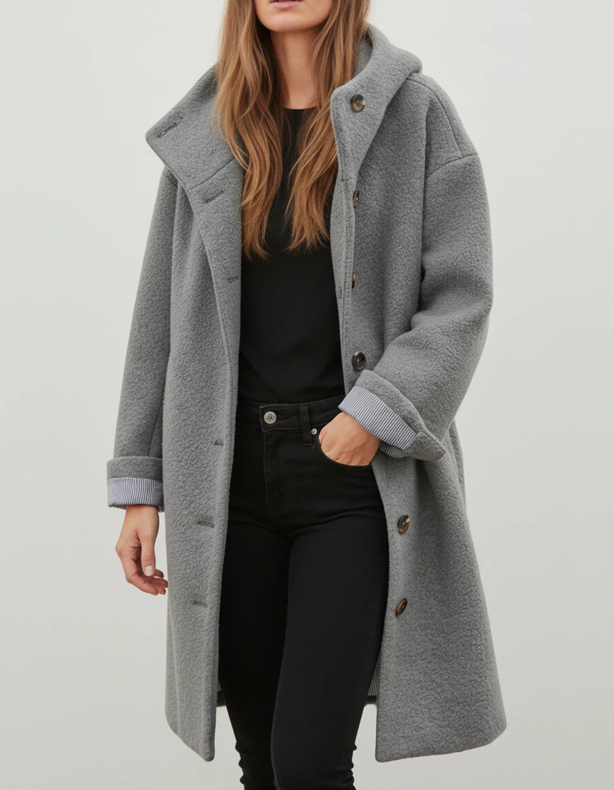 Women's Long Hooded Coat
