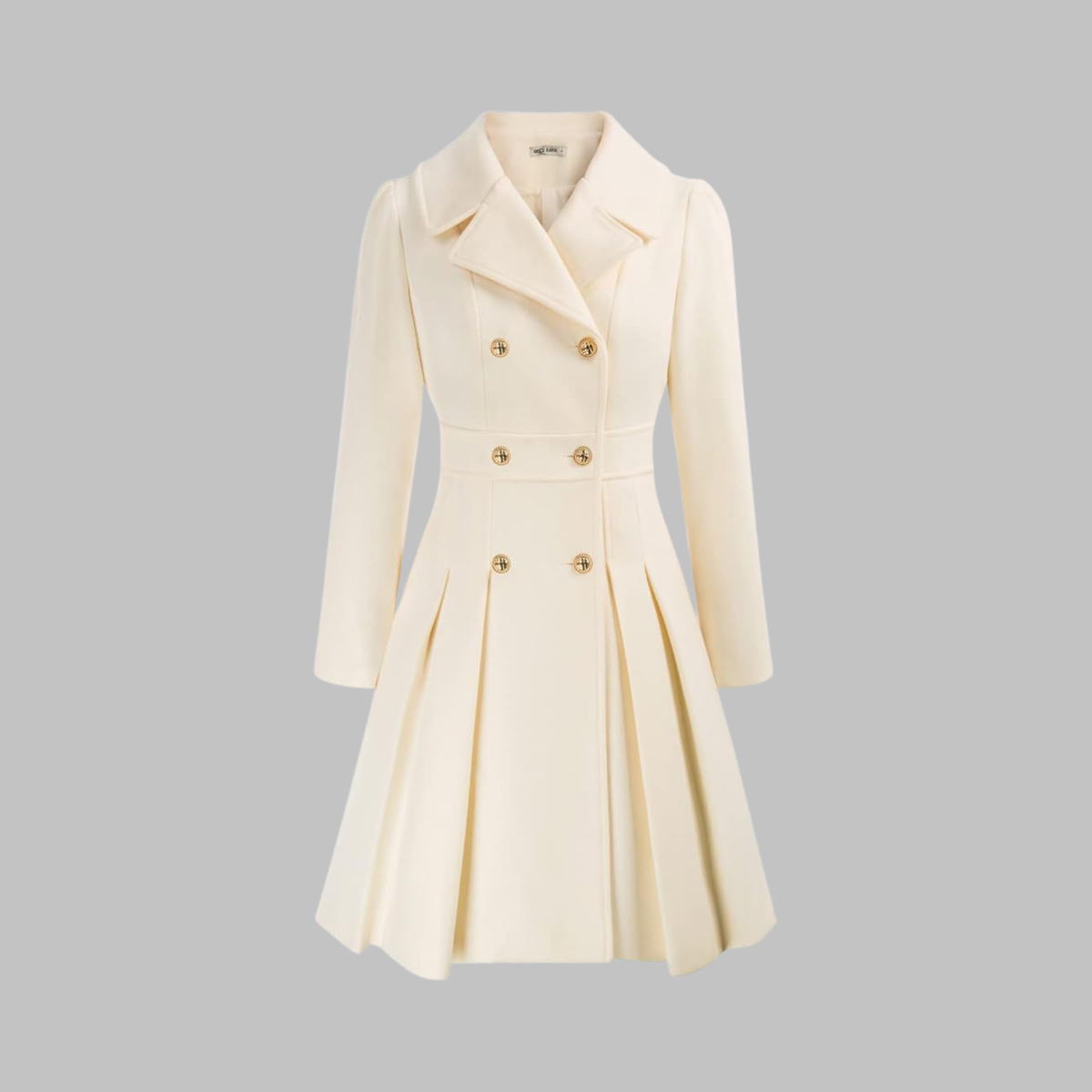 Women's Long-Sleeve Double-Breasted Coat