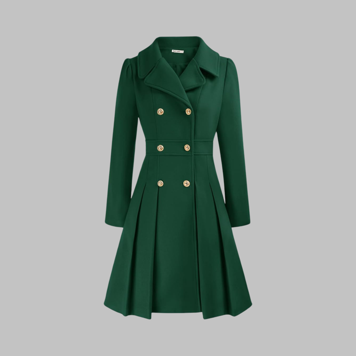 Women's Long-Sleeve Double-Breasted Coat