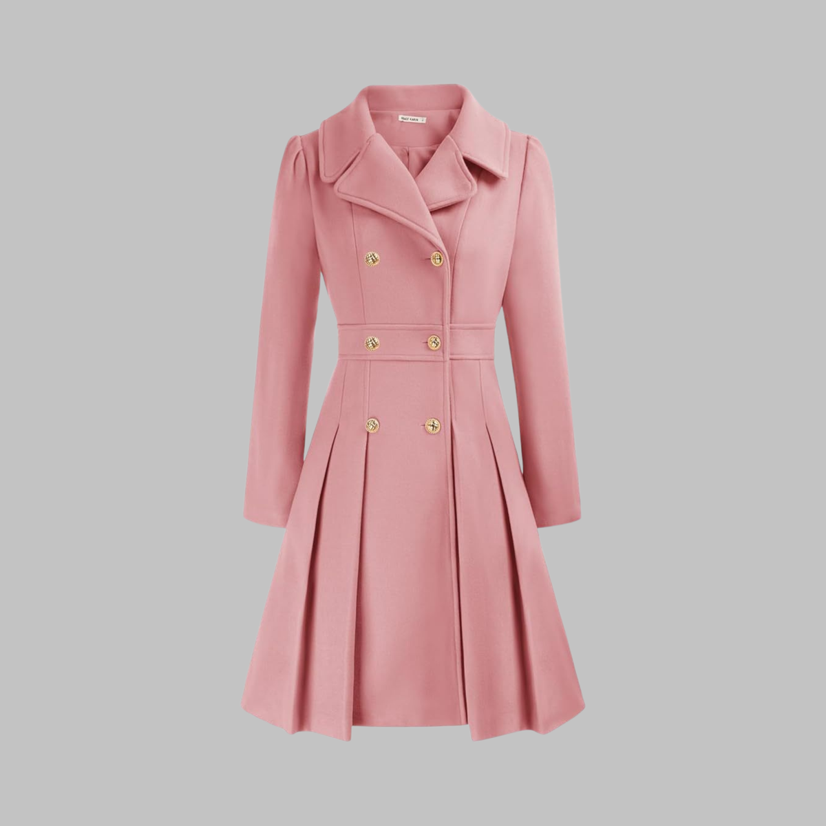 Women's Long-Sleeve Double-Breasted Coat