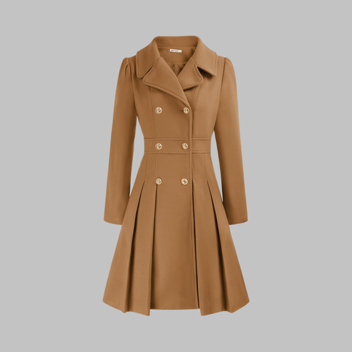 Women's Long-Sleeve Double-Breasted Coat