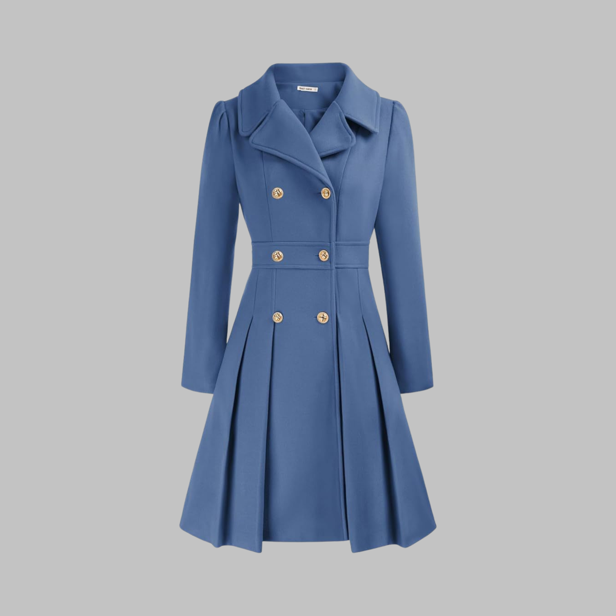 Women's Long-Sleeve Double-Breasted Coat