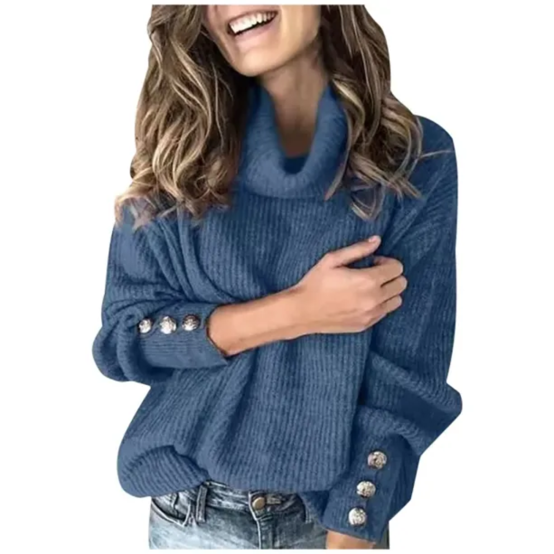 Women's Long-Sleeve Turtleneck Sweater