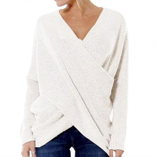Women's Long-Sleeve Wrap Sweater