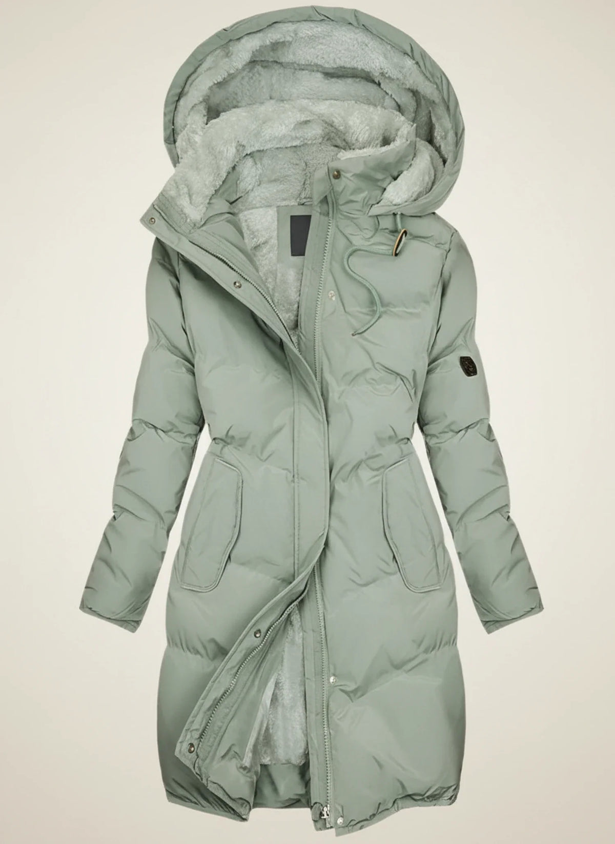 Women's Longline Hooded Puffer Jacket