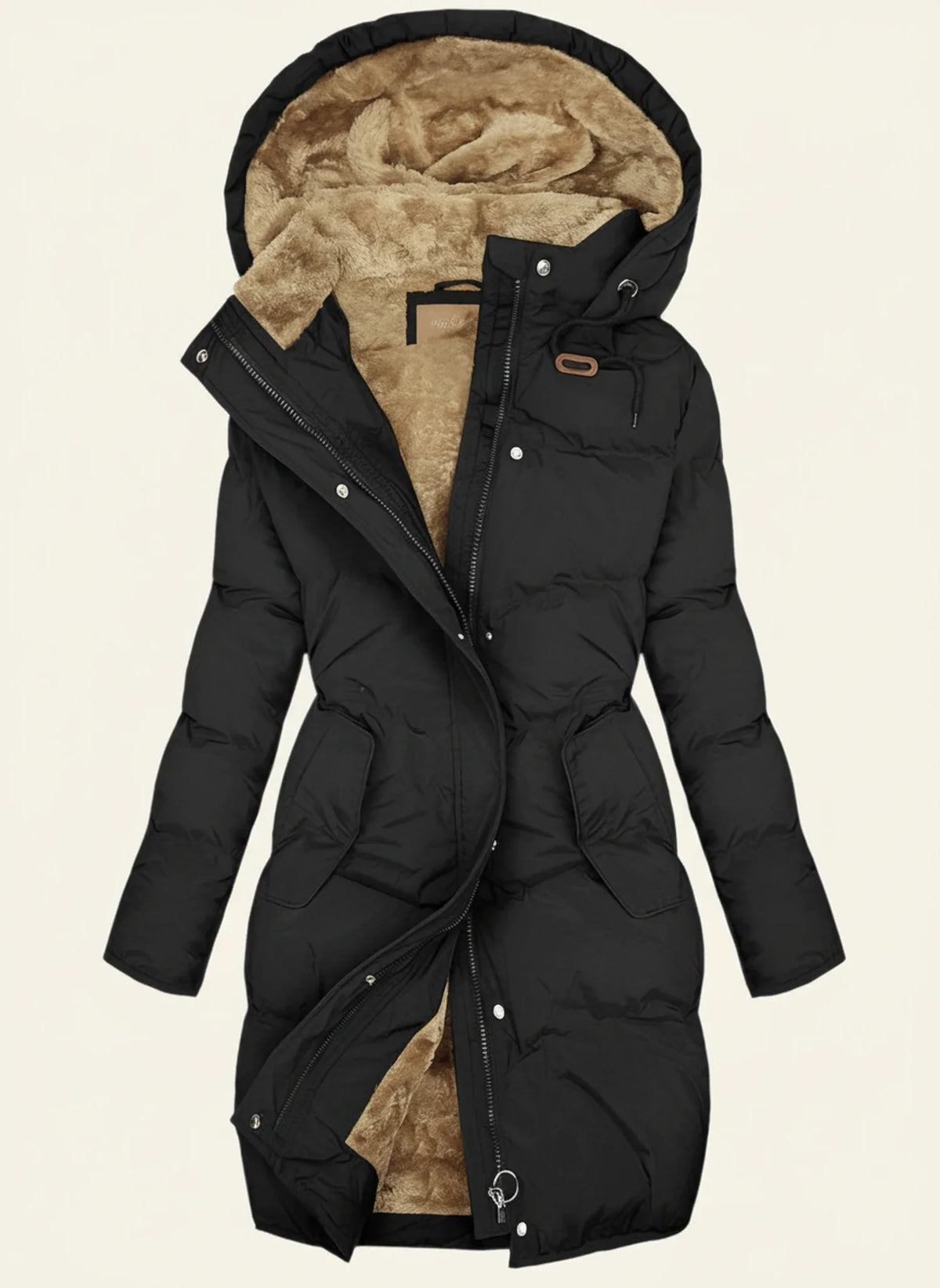 Women's Longline Hooded Puffer Jacket