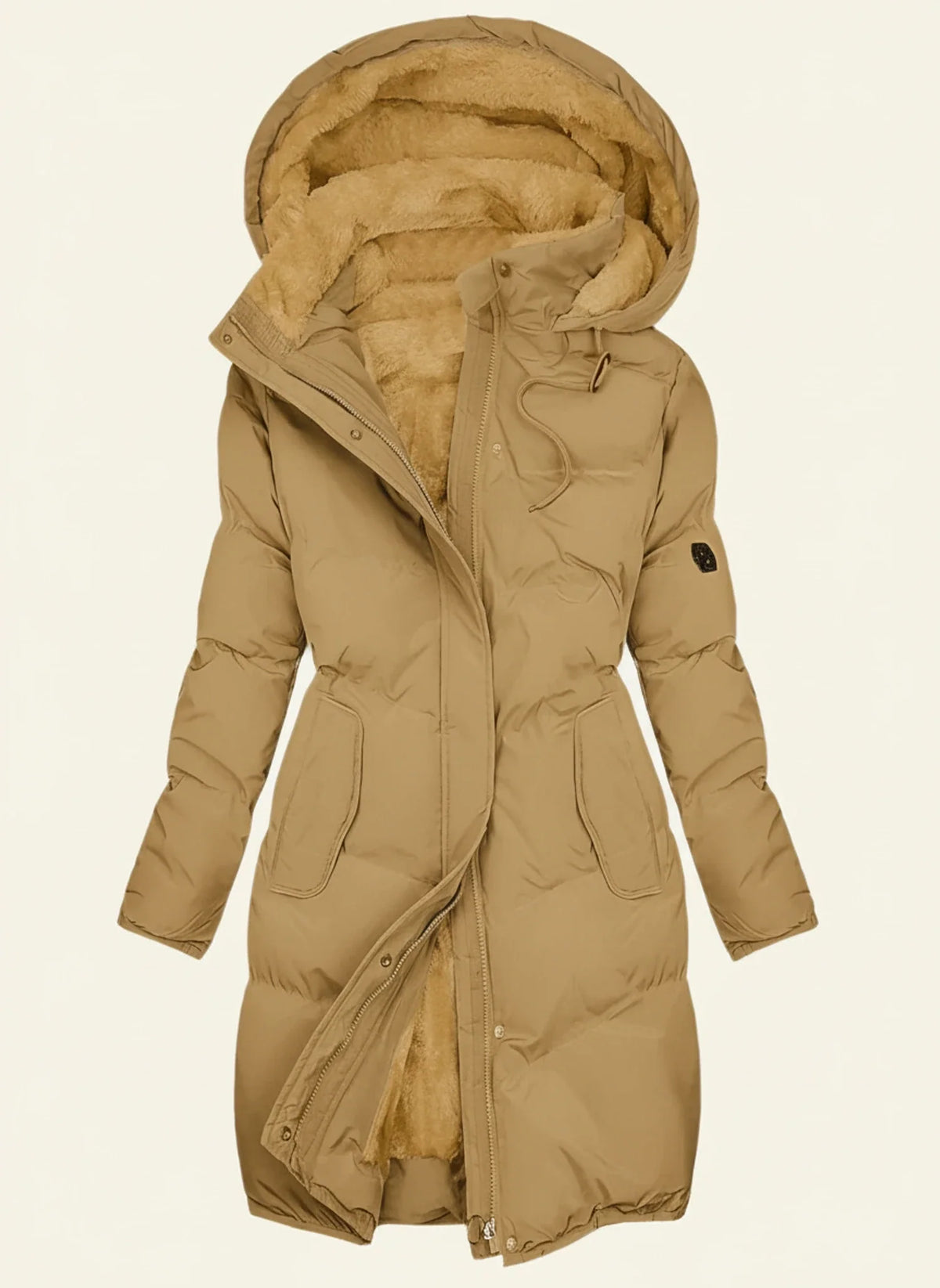Women's Longline Hooded Puffer Jacket