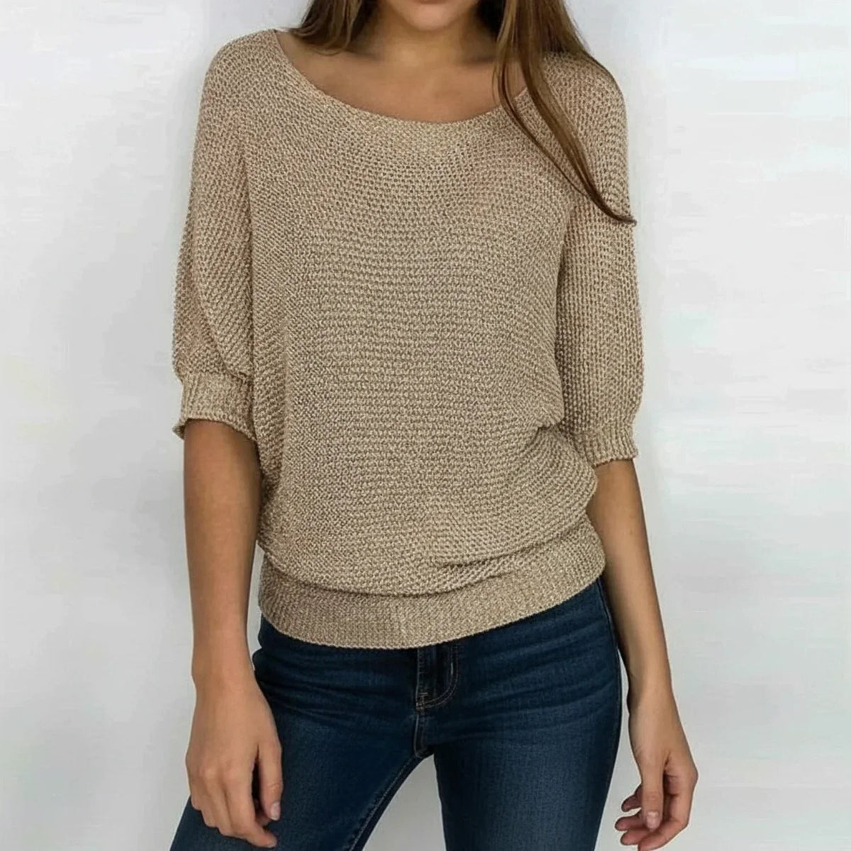 Women's Loose-Knit Pullover Sweater
