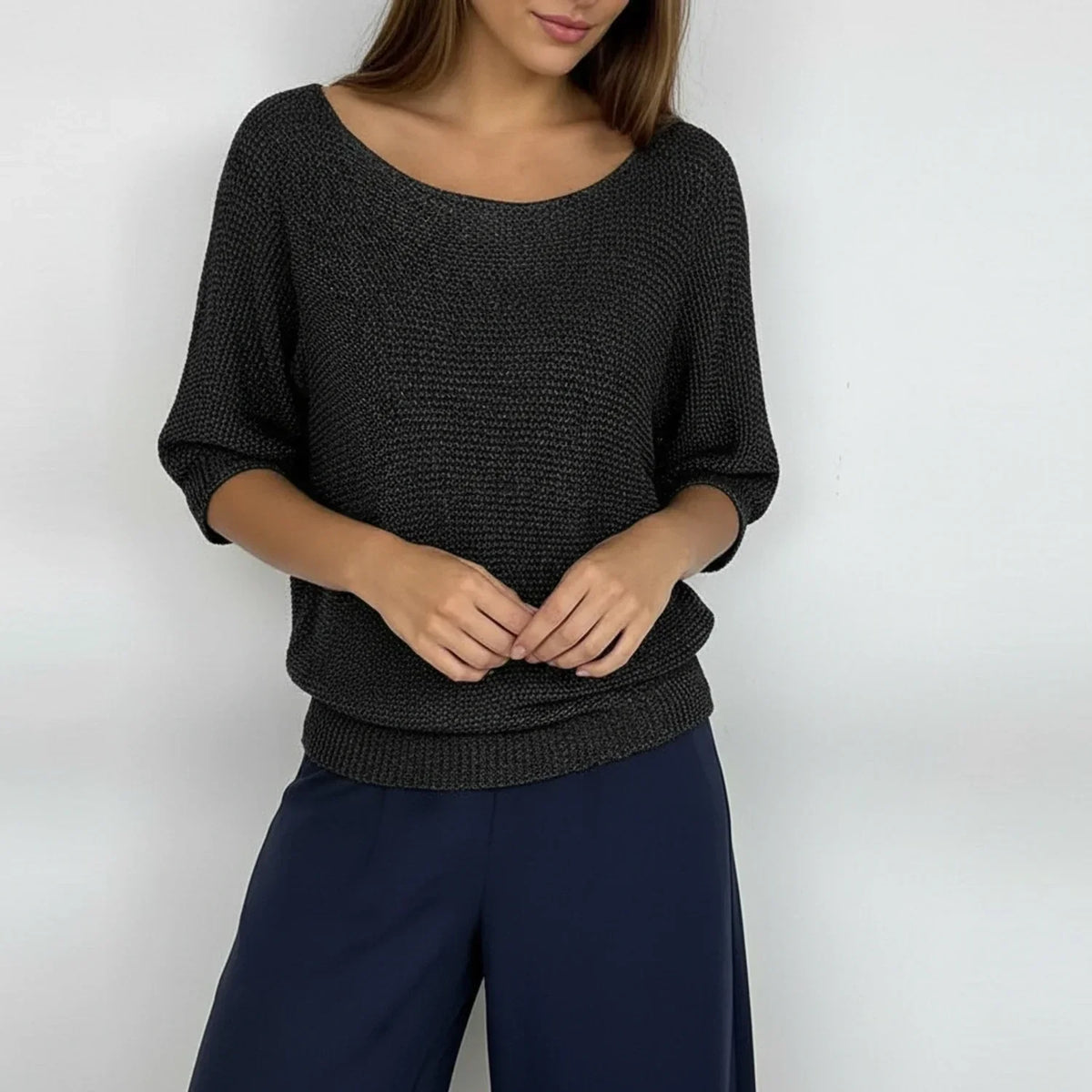 Women's Loose-Knit Pullover Sweater