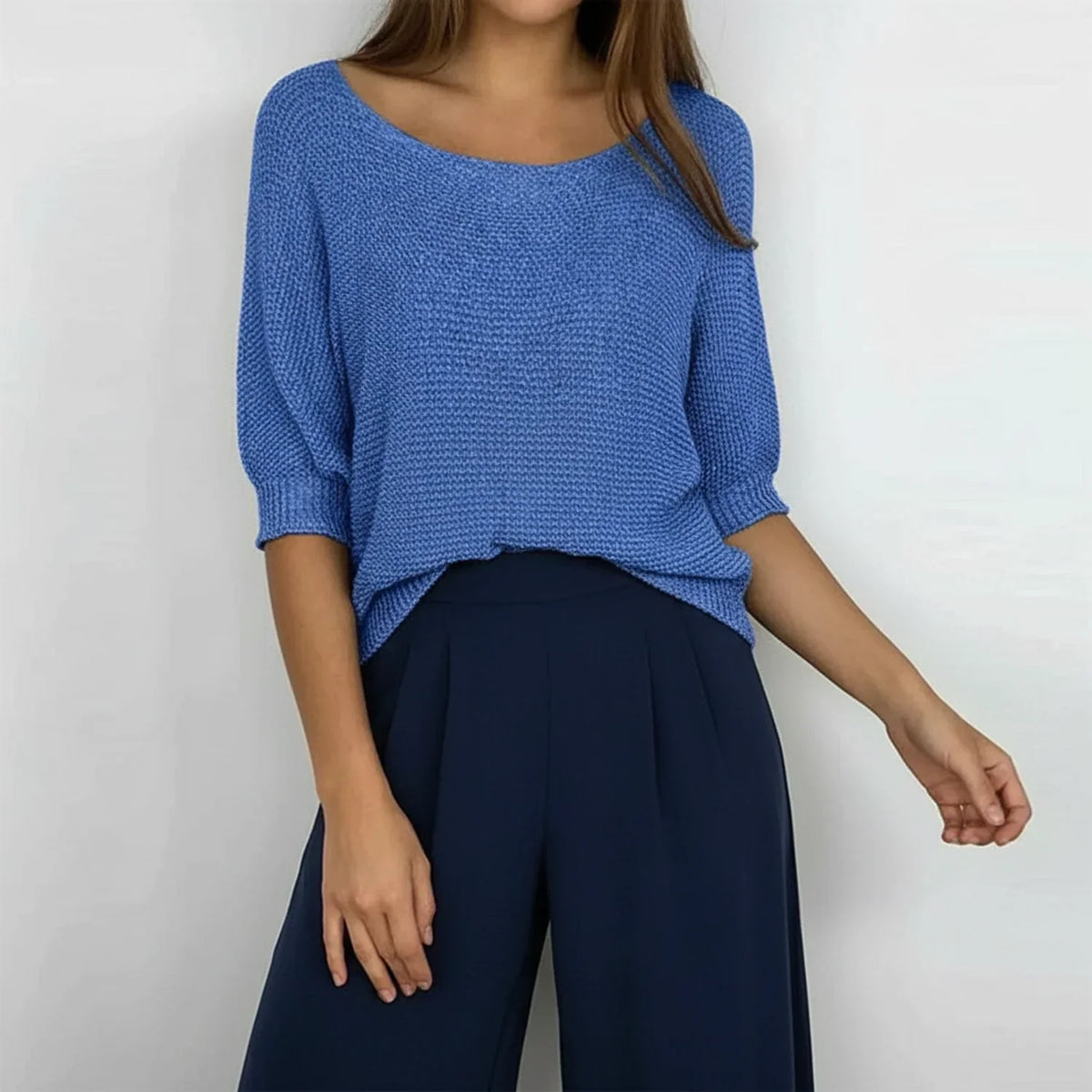 Women's Loose-Knit Pullover Sweater
