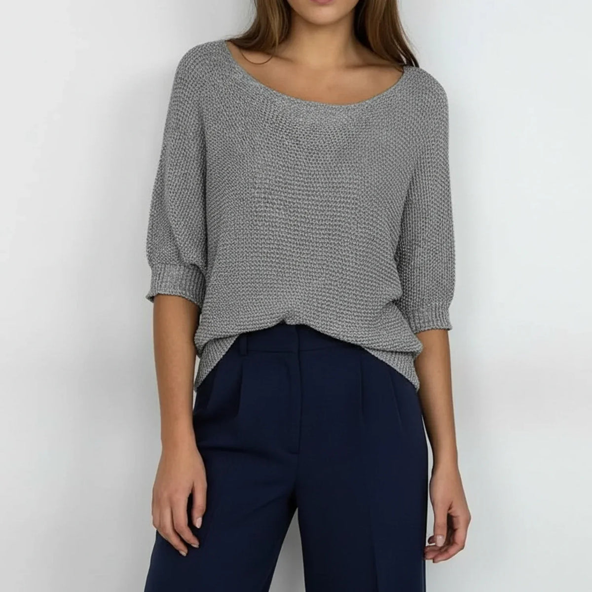 Women's Loose-Knit Pullover Sweater